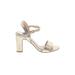 Dream Pairs Heels: Gold Shoes - Women's Size 7 1/2 - Open Toe