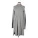 J.Crew Casual Dress - Sweater Dress: Gray Dresses - Women's Size Medium