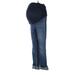 Indigo Blue Jeans - Super Low Rise: Blue Bottoms - Women's Size X-Small Maternity - Sandwash