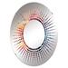 Design Art Sunburst Wall Mirror, Crystal | 29.5 H x 19.6 W x 0.24 D in | Wayfair MIR120620-O20-30