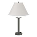 Hubbardton Forge Simple Lines 27" Table Lamp Metal/Fabric in Gray/Brown | Wayfair 262072-03-289