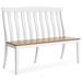 Signature Design by Ashley Ashbryn Dining Double Chair Wood in Brown/White | 40.5 H x 52.88 W x 20.38 D in | Wayfair D844-08