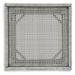 Signature Design by Ashley Seton Creek Outdoor End Table Glass/Wicker/Rattan in Gray | 23.25 H x 21.63 W x 21.63 D in | Wayfair P798-702