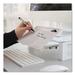 Quartet® Desktop Mount, Holds up to 100 lbs, Glass in White | 5.25 H x 14 W x 10.25 D in | Wayfair Q090GMRW01