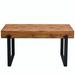 Millwood Pines Smethwick Rectangular 59" L x 33" W Wood/Metal in Black/Brown | 30 H x 59 W x 33 D in | Wayfair DEA09DE5F15C477FA108A831DCAF120C