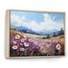 Millwood Pines Violets Flowers Mountain Charm II On Canvas Print Metal in Indigo | 24 H x 32 W x 1 D in | Wayfair 80D8CA93FB7F4F769148473FF216FF91
