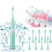 Chiccall Electric Toothbrush Electric Toothbrush with 8 Brush Heads 5 Cleaning Modes IPX7 Upgraded Electric Toothbrush Longer Life Green