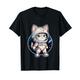 Astronaut, niedliche Katze, Weltraumkätzchen, lustiges Galaxy Star, für Jungen und Mädchen T-Shirt