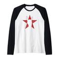 Rock & Roll Handrotes, grafisches Band-T-Shirt, Hard Rock Stars Raglan