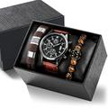 Montre à Quartz pour Hommes Analogique Quartz Rétro Casual Classique Chronographe Alliage Cuir Thème Classique Thème Vintage
