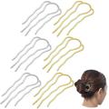 6 pièces peigne à cheveux latéral pinces à cheveux en métal peigne torsadé français pour chignon chignon cheveux vintage épingles à cheveux noires peigne à cheveux accessoires de cheveux pour femmes