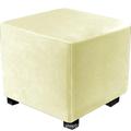 housse de pouf extensible housses de pouf carré de velours housse de tabouret de rangement pliable rectangulaire housse de banc protecteur de meubles housse souple avec fond élastique