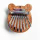 Mini piano à pouce kalimba, piano à doigts en bois massif à 8 touches, piano à pouce musical marimba portable avec lanière, cadeau de la Saint-Valentin pour enfants adultes débutants