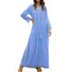 robe blanche Robe dentelle Robe casual Femme robe longue Dentelle Patchwork Plein Air Vacances Rendez-vous Bohême Maxi Col V manche longue Standard Jaune Rouge Bordeaux Bleu S M L XL 2XL