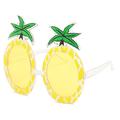 2 paires de lunettes de soleil ananas tropical lunettes de soleil nouveauté lunettes de forme de fruits lunettes de fête hawaïennes drôles accessoires de fête de plage d'été, 2 styles lunettes de