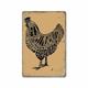 1pc ferme métal étain signe poulet poule étain signe vintage cuisine signes décoration murale, peinture tenture murale pour restaurant décor bar décor maison décor mur art métal étain signe