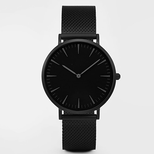Montres à quartz pour Femme Hommes Analogique Quartz Tendance Couleur unie Minimaliste Décontractées Classique simple Acier Inoxydable 304 Style Moderne