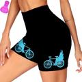 21Grams Femme Short Vélo Cuissard Velo Cyclisme Vélo Cuissard Short Pantalons VTT Vélo tout terrain Vélo Route Des sports Graphic La peau 3 densités Séchage rapide Respirable Doux Vert Noir Polyester