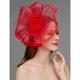 filet bibis kentucky derby chapeau / coiffure / casque avec plume / fleur / garniture 1 pc mariage / occasion spéciale / tea party casque