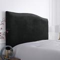 Housse de tête de lit en velours pour décoration de chambre, housse de tête de lit extensible, housse de protection anti-poussière pour tête de lit rembourrée