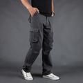 Homme Pantalon Cargo Pantalon cargo Pantalon Tactique Pantalon de travail Jambe droite Poche à rabat Plein Confort Respirable Toute la longueur Extérieur Travail basique Tactique Noir Vert Véronèse