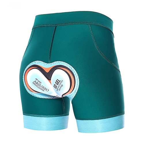 Arsuxeo Femmes Pantalons de cyclisme Sous-vêtements de cyclisme Shorts de cyclisme rembourrés Vélo Shorts rembourrés / Chamois Bas Coupe ajustée VTT Vélo tout terrain Cyclisme sur route Des sports