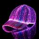 chapeau de fibre optique led chapeau avec 7 couleurs lumineux incandescent edc chapeaux de baseball charge usb casquettes lumineuses fête d'événement led chapeau de noël pour les vacances de