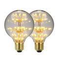 led vintage edison ampoules g125 feu d'artifice en forme d'ampoules 3w e26 e27 2300k ampoules décoratives