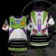 Histoire de jouet Année-lumière Boisé Buzz l'Éclair Manches Ajustées Anime Dessin Animé Animé Basique Style de rue Tee-shirt Pour Couple Homme Femme Adulte Impression 3D
