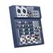 Aibecy Mixing Console with 3 Band EQ Built in 48V Phantom 4 Channels Mixer for Home Studio Recording DJ Network L