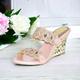 Femme Chaussures de mariage Sandales Chaussures habillées Paillettes de cristal scintillantes ornées de bijoux Chaussures scintillantes Mariage Soirée Strass Semelle compensée Talon fantaisie Bout