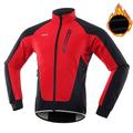 Arsuxeo Homme Veste Velo Cyclisme Veste Polaire L'hiver Chaud Coupe Vent Doublure Polaire Respirable Vélo Veste Veste Coupe Vent VTT Vélo tout terrain Vélo Route Vélo de Ville Noir Vert Orange Tenues