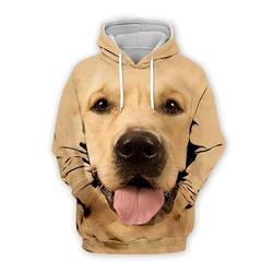 Homme Animal Chien Sweat à capuche Sweats à capuche Sweatshirt Mignon manche longue À capuche Impression 3D Occasionnel Quotidien Sports Noir Blanche Poche Avant Automne Printemps Automne Designer