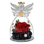 cadeaux pour la fête des femmes cadeaux de fleurs artificielles pour les femmes statues d'ange en verre cadeaux de Noël pour maman et grand-mère pour la fête des mères cadeaux d'anniversaire pour les