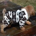 manteau pour chien, sweat à capuche pour chien combinaison pyjama rennes garder au chaud carnaval hiver vêtements pour chiens vêtements pour chiots tenues pour chiens bleu rose marron costume polaire