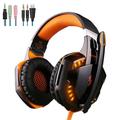 G2000 Casque Gamer Sur l'oreille Prise audio 3,5 mm PS4 PS5 XBOX Stéréo Son surround Mic intégré pour Apple Samsung Huawei Xiaomi MI Usage quotidien PlayStation Xbox Ordinateur PC