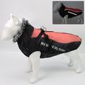 Manteau pour chien vêtements pour animaux de compagnie réfléchissant chaud chien manteau rembourré en coton col de fourrure chien hardshell manteau gros chien vêtements vêtements pour animaux de