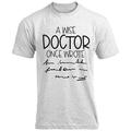 chemise graphique pour hommes lettre noir gris clair bleu foncé tee-shirt en coton mélangé sport classique à manches courtes confortable en plein air t-shirt sans réponse anniversaire sage médecin