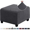 housse de pouf extensible housses de pouf carré protecteur de meubles tabouret de rangement pliant protecteur de meubles housse souple avec fond élastique