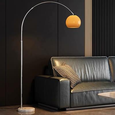 lampe à arc - réglable en hauteur 180 cm 60 w lampe à arc orange/blanc, lampadaire, lampadaire, lampadaire à arc 110-240v