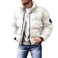 Homme Manteau d'hiver Veste d'Hiver Doudoune Gilet Poche Poche zippée Sortie Casual Quotidien Randonnée Coupe Vent Chaud Hiver Couleur monochrome Noir Rouge Gris clair Vert Véronèse Doudoune