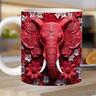 tasse d'éléphant, tasse d'impression d'éléphant, tasse d'éléphant 3D, tasses imprimées en 3D, tasse d'impression d'éléphant en céramique, tasse à café d'éléphant 3D, ornement d'éléphant d'amitié de sororité pour la tribu des femmes