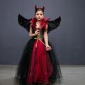 halloween sorcière maléfique diable robe cosplay costume tutu enfant de filles cosplay halloween performance party halloween halloween carnaval mascarade facile halloween costumes mardi gras