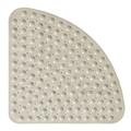 Tapis de douche d'angle - Tapis de baignoire antidérapant de 21 x 21 pouces avec ventouse, tapis de douche de sécurité pour enfants et personnes âgées, tapis de douche avec trous de drainage, lavable en machine