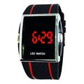 Nouvelle mode chaude coréenne personnalité loisirs hommes femmes unisexe blanc noir led montre-bracelet de sport numérique