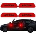 Arc-en-ciel / Red(4PCS) / Vert (4 pièces) Autocollant pour auto Normal / Individualité Autocollants de porte Panneaux de signalisation Autocollants réfléchissants