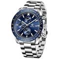 Montres à quartz BENYAR pour hommes Montre chronographe Mouvement analogique à quartz Montre de designer sportive élégante 30M Étanche Cadeau élégant pour hommes