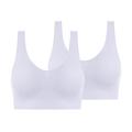 Soutien-Gorges de Sport Femme Brassière Soutien Important Coussin Amovible Sans-Fil Yoga Aptitude Exercice Physique Des sports Tenues de Sport à Maintien Supérieur Respirable Séchage rapide Elastique