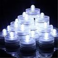 12 pièces étanche submersible mini led lumières thé lumière sous-marine led bougie lampe pour aquarium fête de mariage vase décor