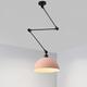 suspension led macaron pole culbuteur lustre 30 cm 3000k e27 1 lumière moderne bras long spot suspension barre lumineuse loft restaurant (ampoule incluse)